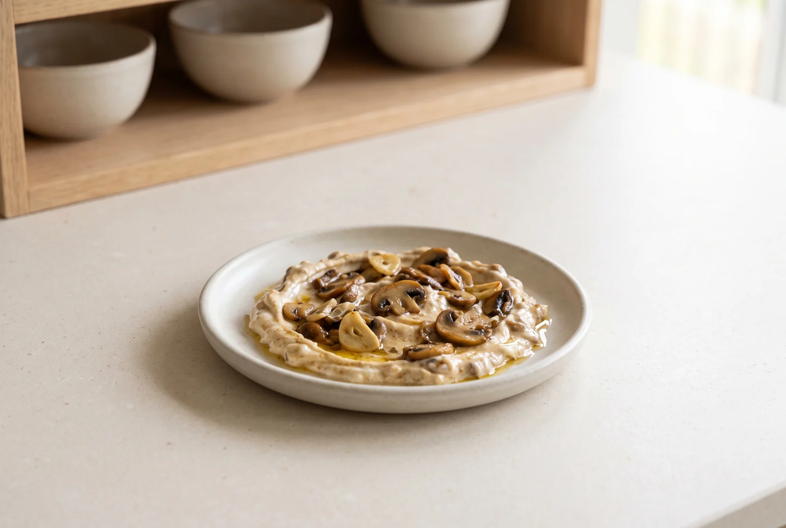 Garlicky Butter-Sautéed Mushrooms with Yogurt