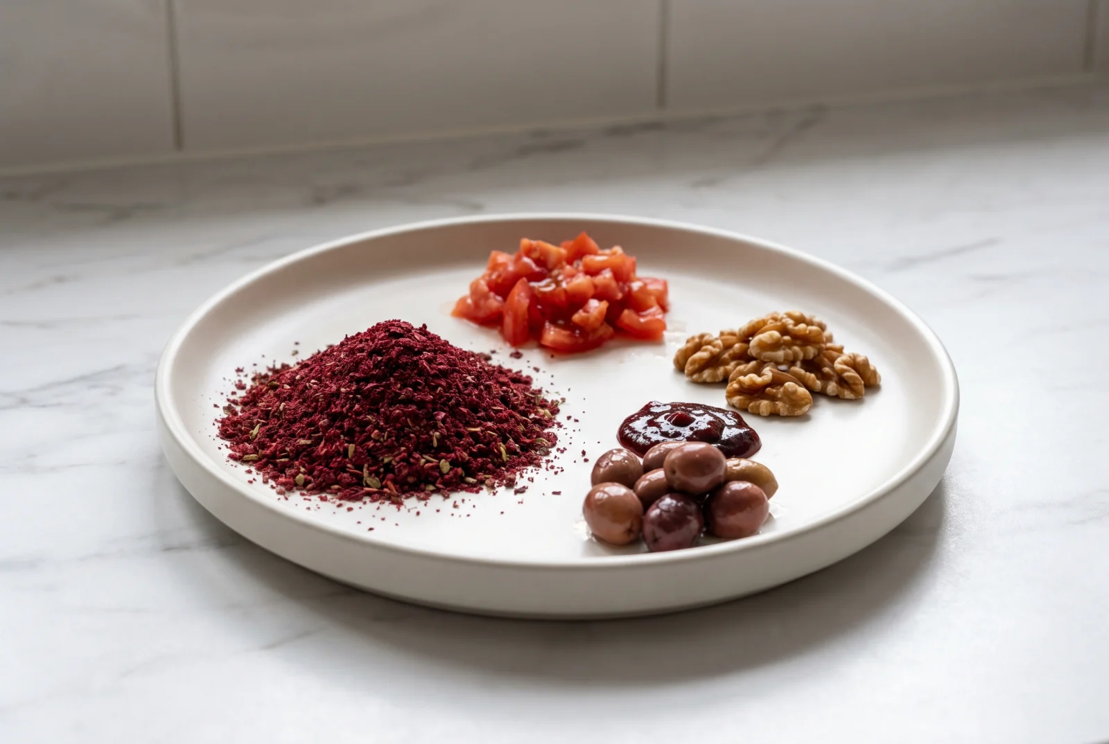 Zahter Salad | Hatay-Style Breakfast Herb Salad with Pomegranate Molasses