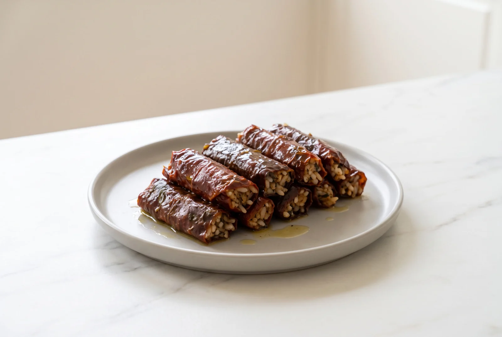 Dried Red Pepper Dolma with Olive Oil | Meatless Winter Dolma